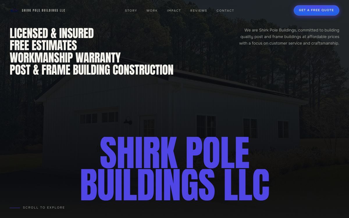 Shirk Pole Buildings LLC website