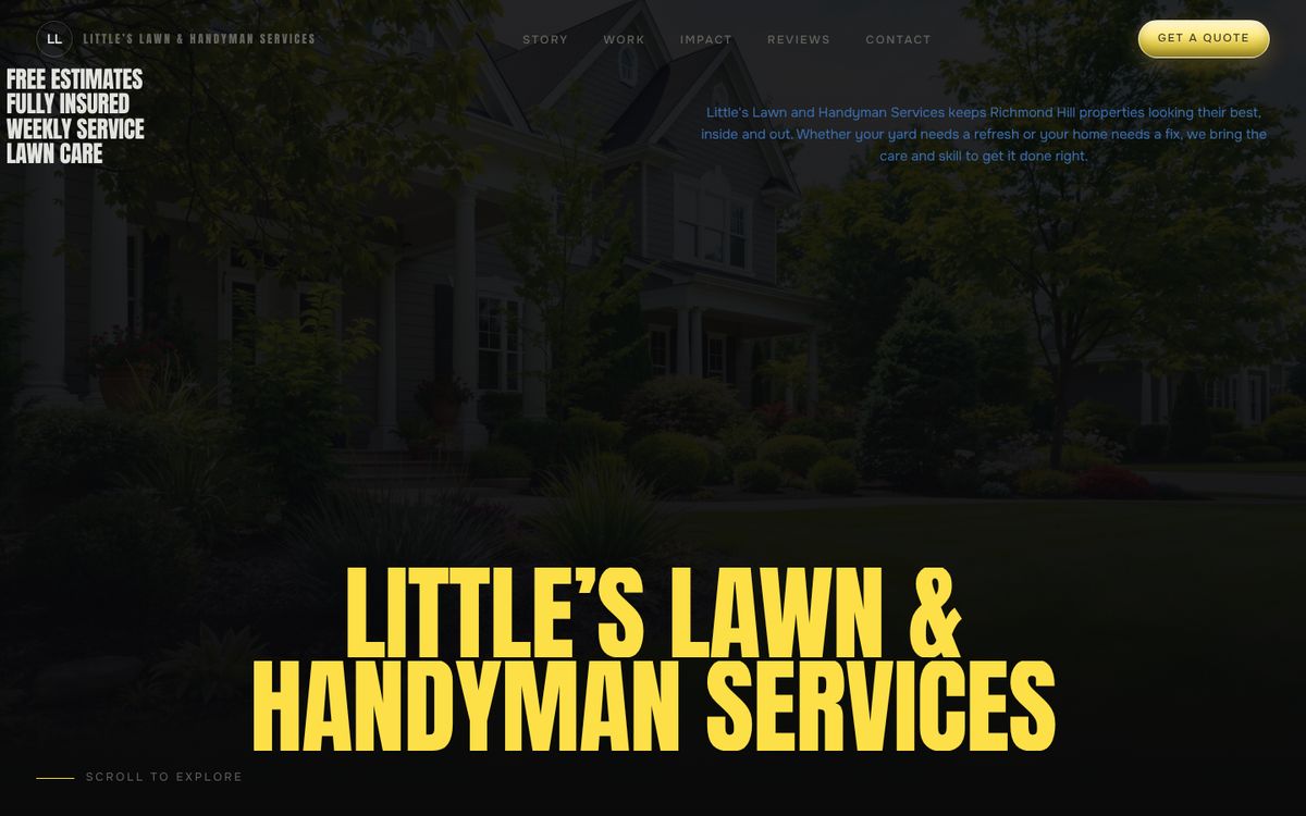 Little’s Lawn & Handyman Services  website