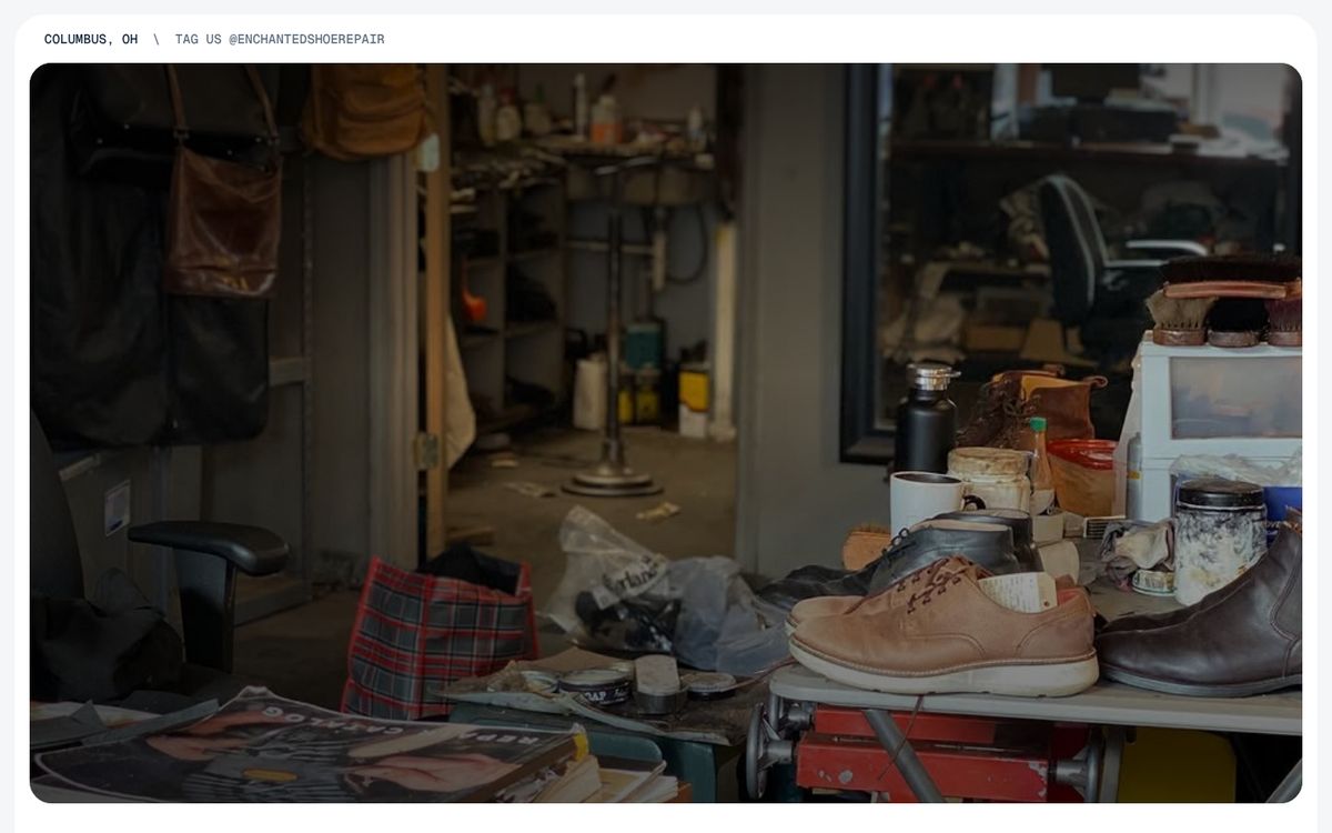 Enchanted Shoes website