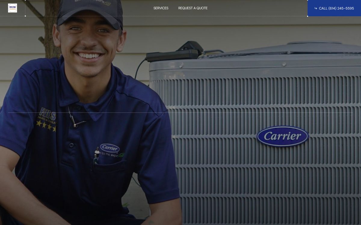 Columbus Heating and Cooling website