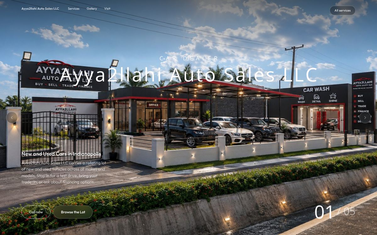 Ayya2llahi Auto Sales LLC website