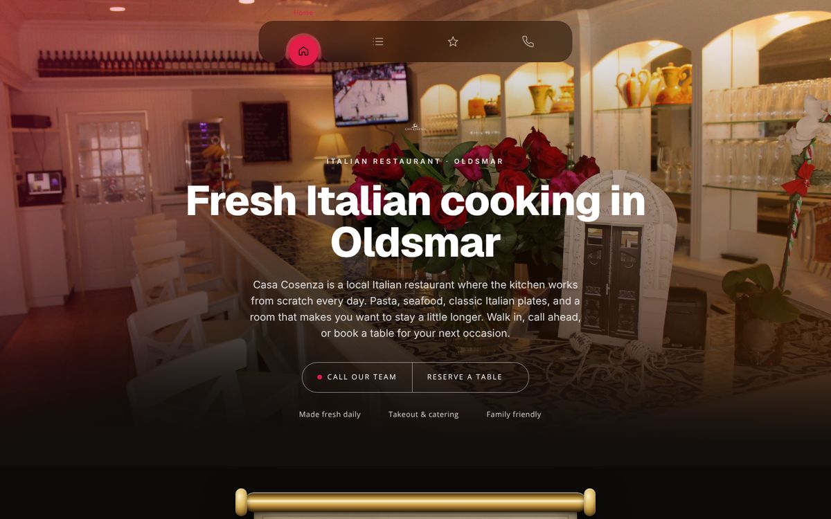 Casa Cosenza website