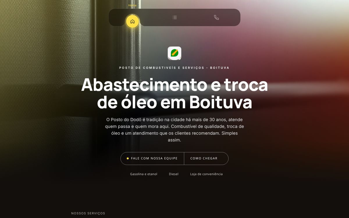 Posto do Dodô website