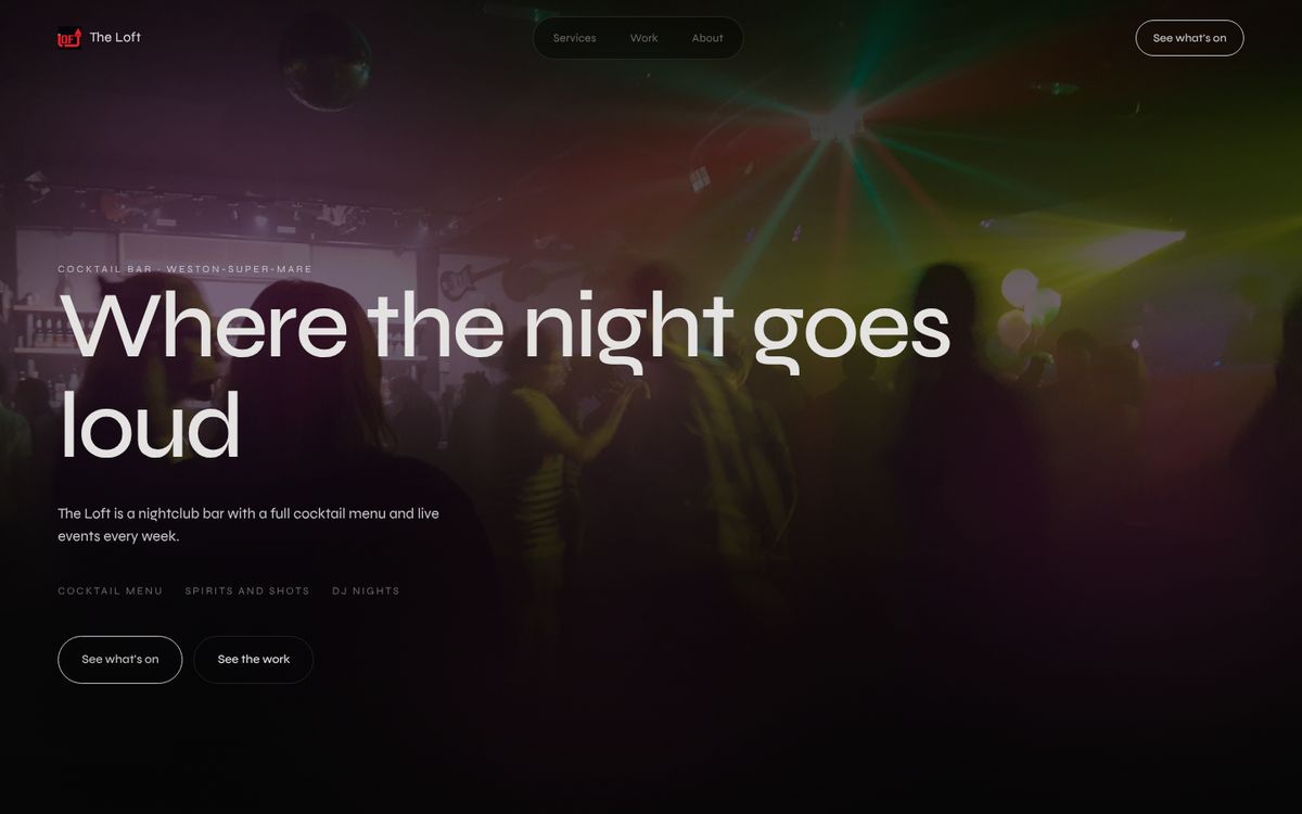 The Loft website