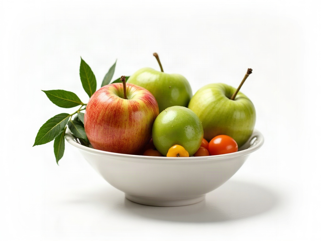 Apfel und frisches Gemüse