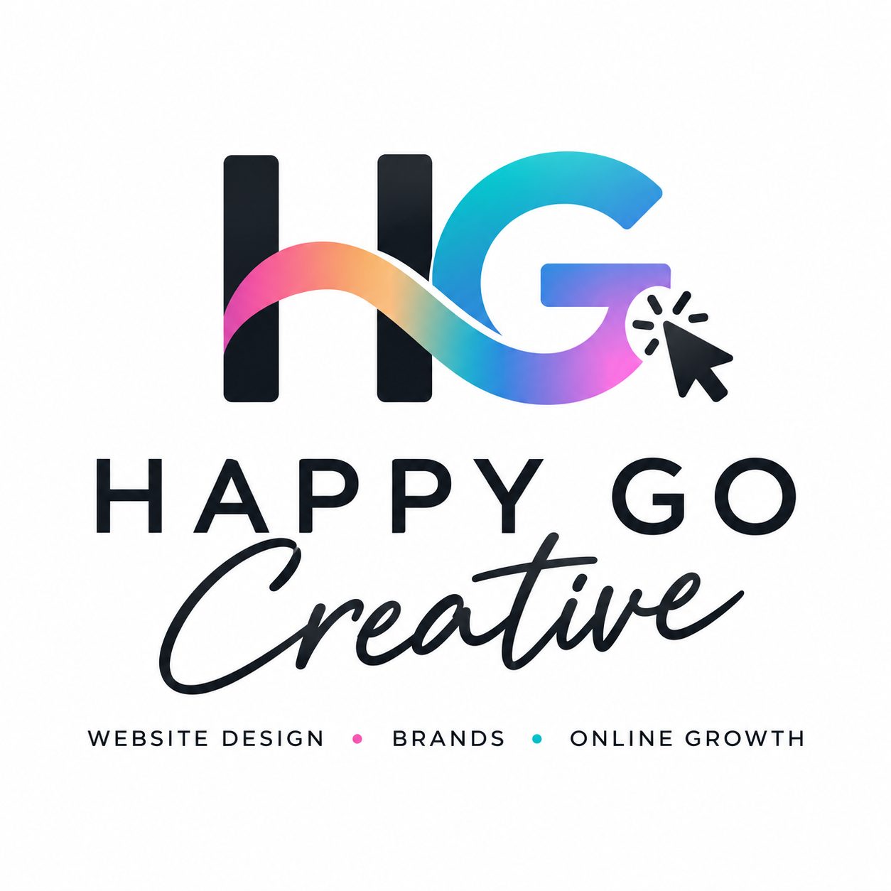 Happy Go Creative logo, a bright smiling mark